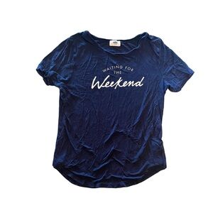 Old Navy Blue Weekend Graphic Tee